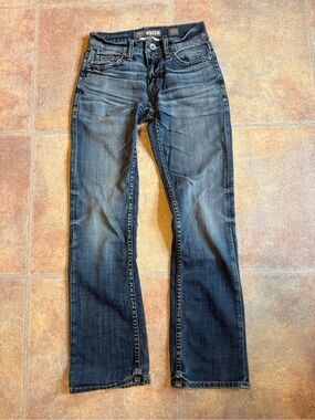 Aiden Men's Dark Blue Washed Jeans